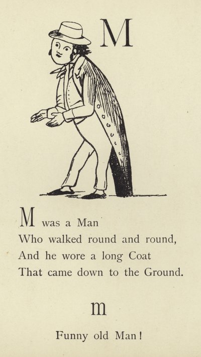The letter M by Edward Lear